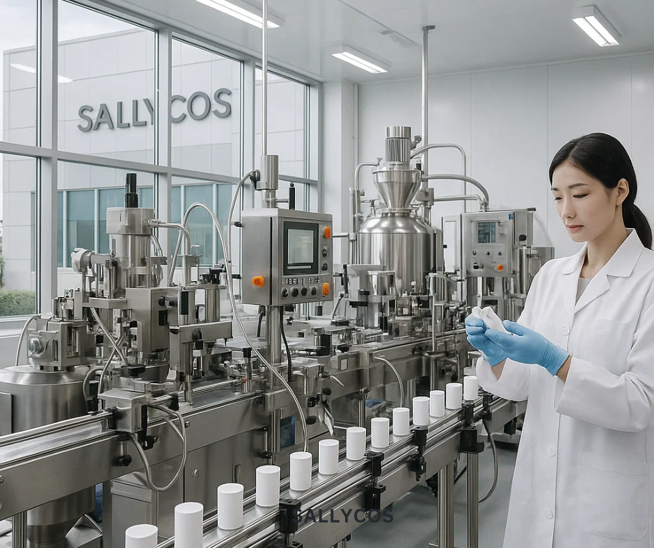 Dây chuyền hiện đại tại nhà máy gia công mỹ phẩm Hàn Quốc đạt chuẩn GMP