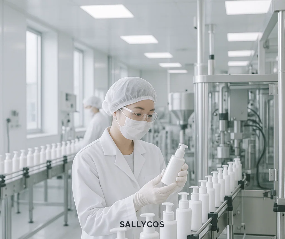 Dây chuyền nhà máy sản xuất gia công mỹ phẩm hiện đại tại nhà máy SALLYCOS Hàn Quốc
