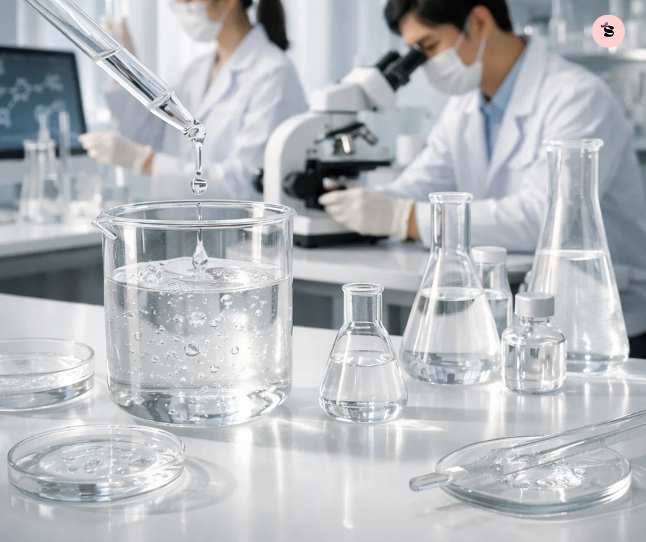 Phòng nghiên cứu công thức của đơn vị gia công mỹ phẩm Hàn Quốc phát triển sản phẩm bắt trend